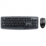  Kit tastatura + mouse Genius KM-110X, cu fir, negru, PS/2